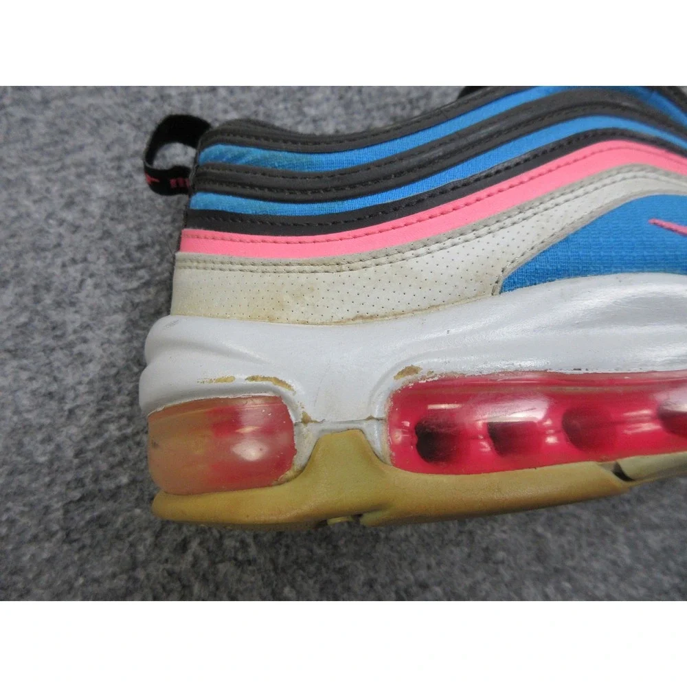 Nike Air‎ Max 97 Shoes Womens Size 8.5 Blue Pink 921522-012 Running Sneakers 7Y